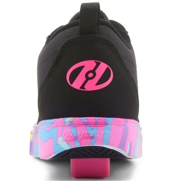 HEELYS Sneakers Pro 20 NWT Rainbow Wheeled Shoes Multicolor Pink Black Size 5 - Picture 2 of 11
